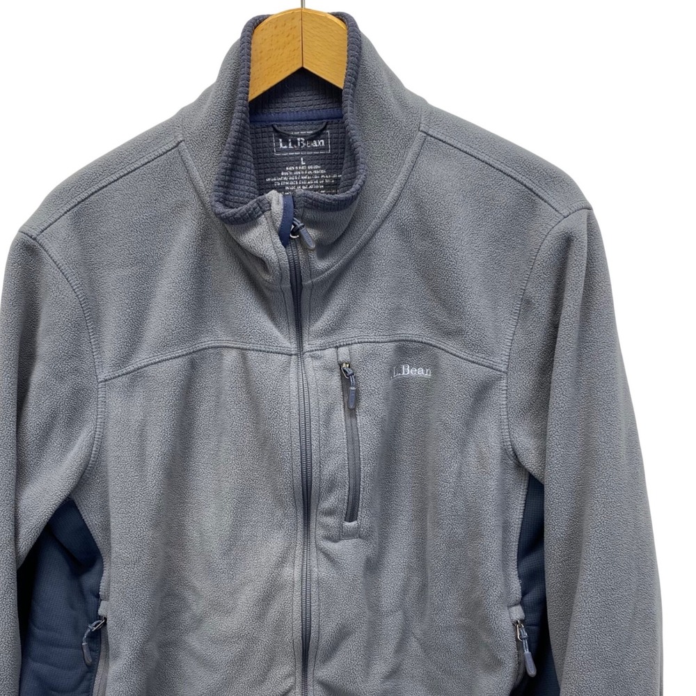 LL‎ Bean Polartec Windproof Soft Shell Fleece Lined Technical Full Zip Jacket  L
